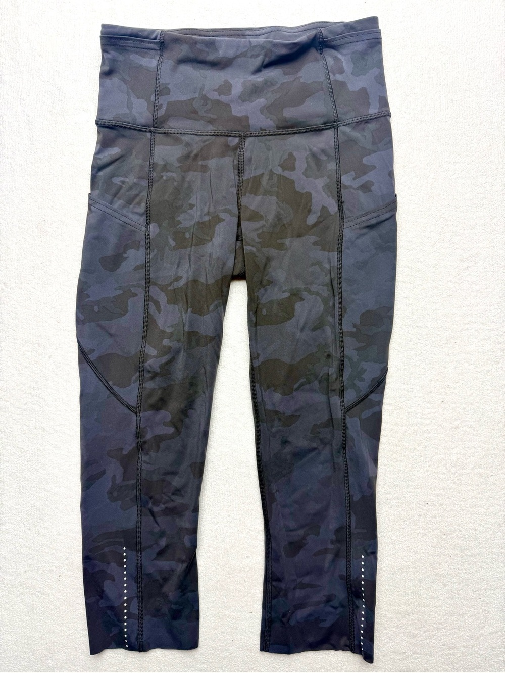 lululemon athletica Black Camo Capri Leggings